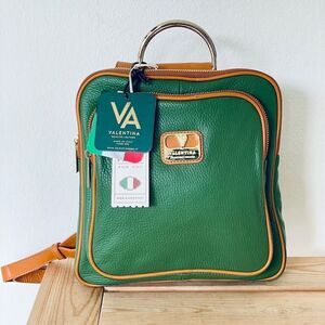 NWT  RARE Valentina Sling Backpack Real Finest Italian Leather Convertible Bag